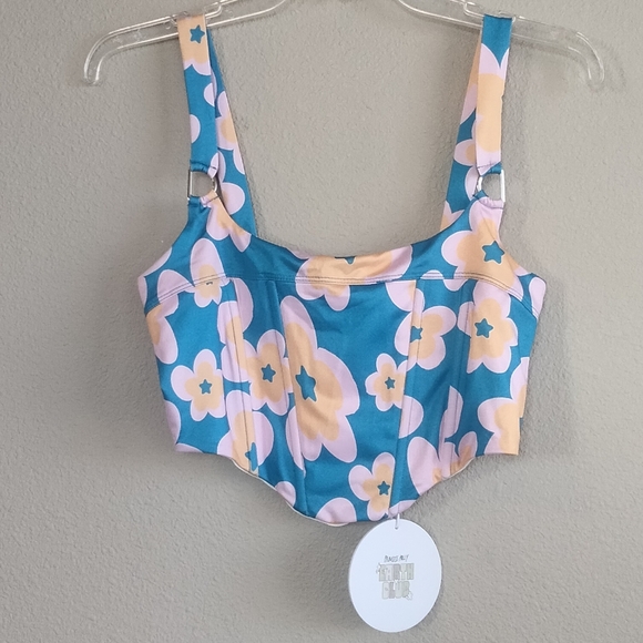 Princess Polly Tops - Princess Polly size 6 Corset Top with floral pattern - NWT